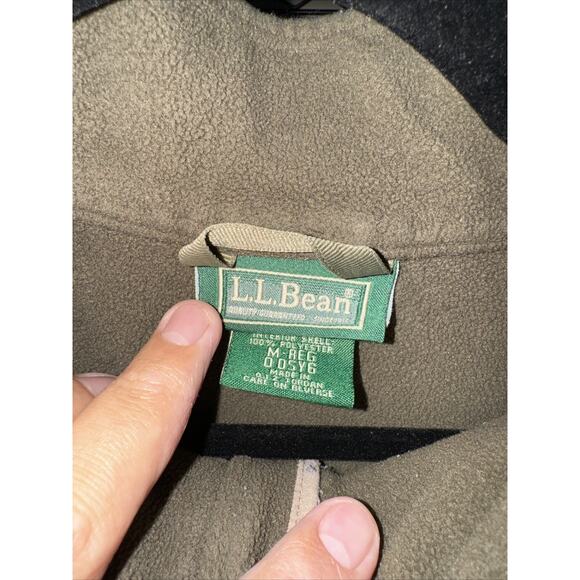 Vintage LL bean Fleeced Tan Vest Size Medium - Picture 3 of 5